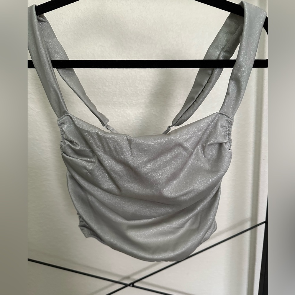 Urban Outfitters Shimmer Glitter Corset Top